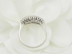 Bague Alliance en or blanc et diamants - Castafiore