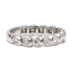 Bague Alliance en or blanc et diamants - Castafiore