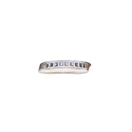 Bague Alliance en or blanc et diamants - Castafiore