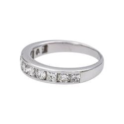 Bague Alliance en or blanc et diamants - Castafiore