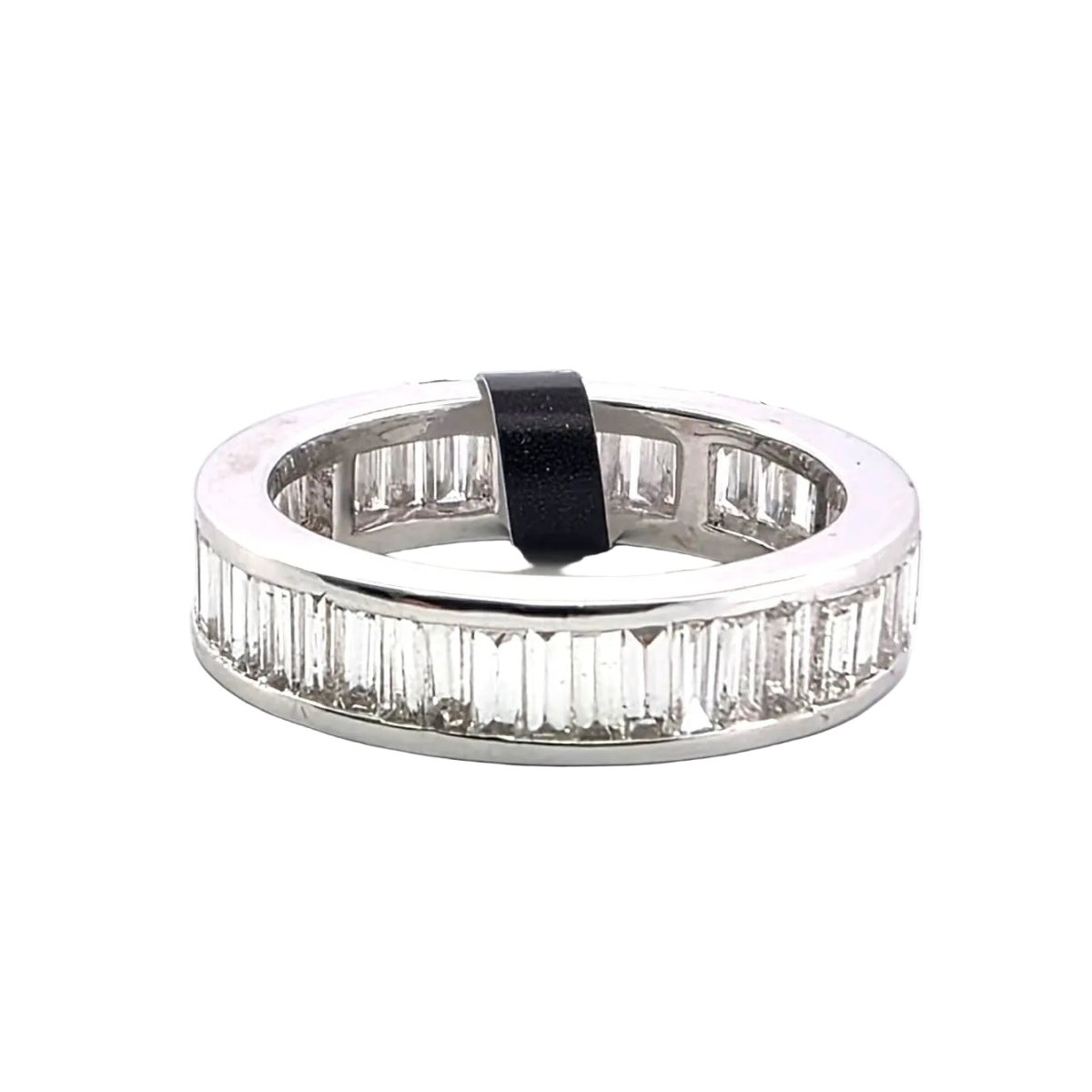 Bague Alliance en or blanc et diamants - Castafiore