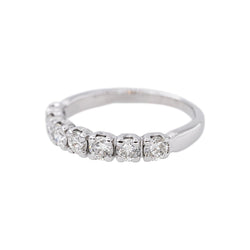Bague Alliance en or blanc et diamants - Castafiore