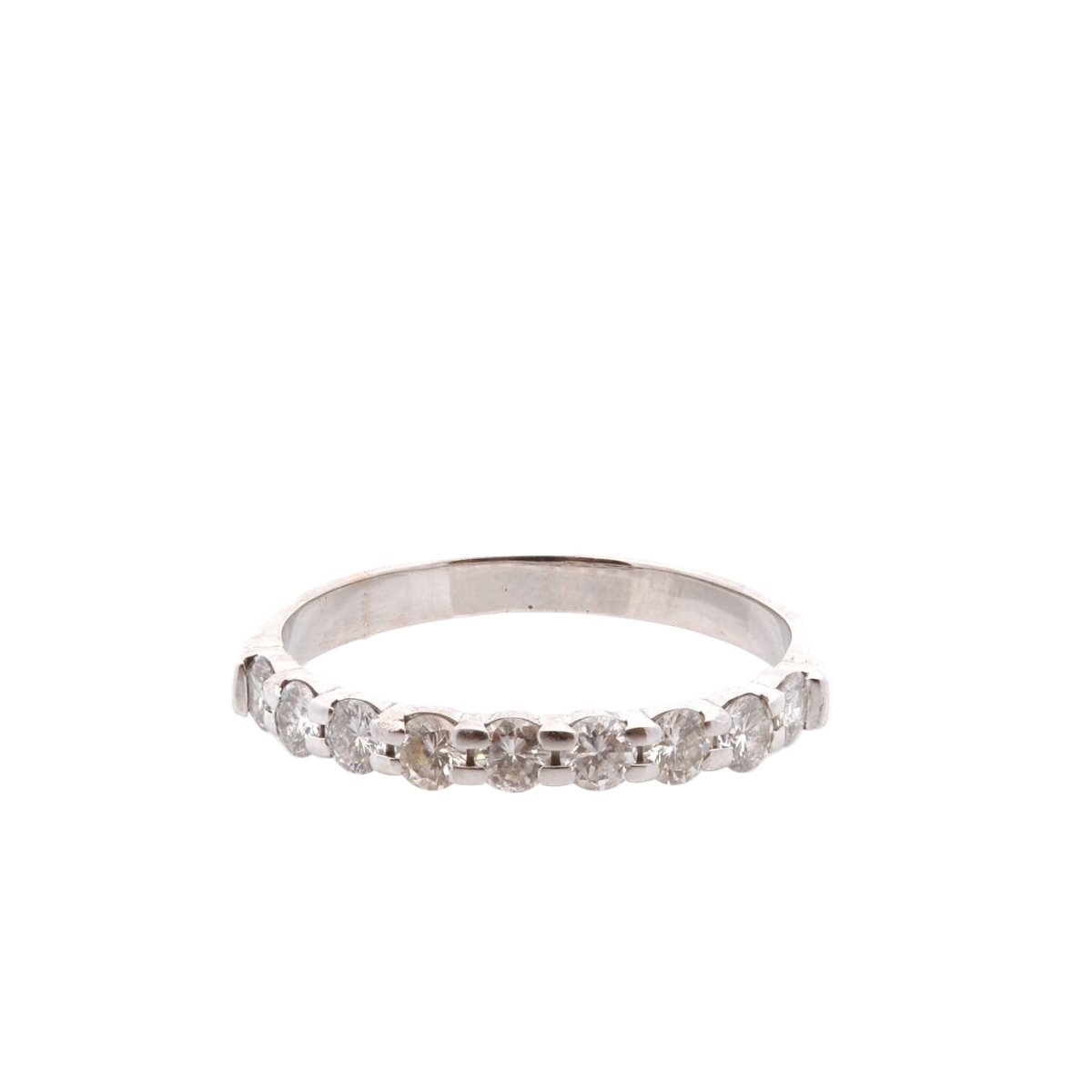 Bague Alliance en or blanc et diamants - Castafiore