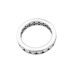 Bague Alliance en or blanc et diamants - Castafiore