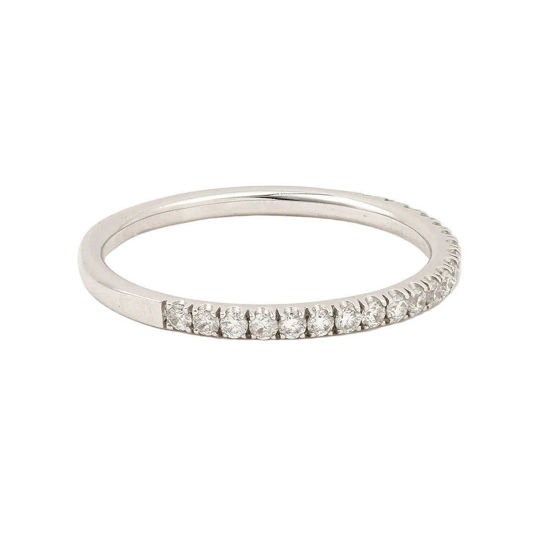 Bague Alliance en or blanc et diamants - Castafiore