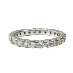 Bague Alliance en or blanc et diamants - Castafiore