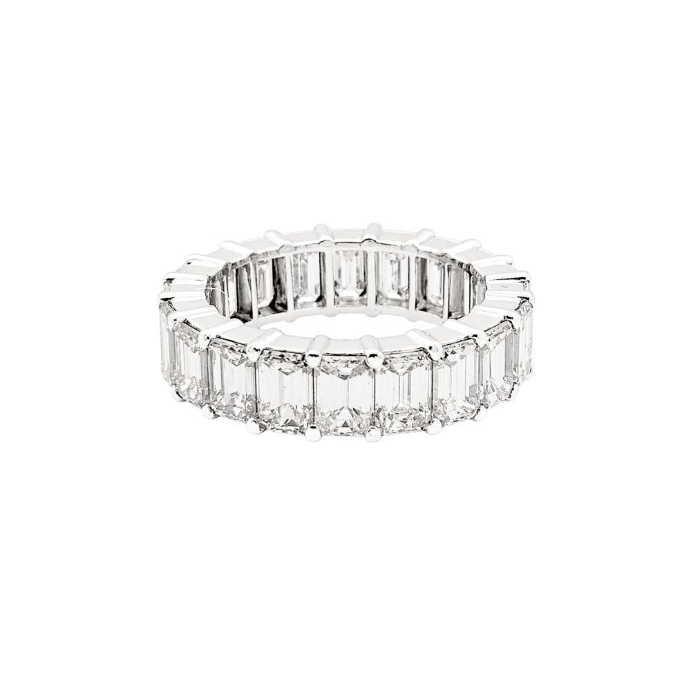 Bague Alliance en or blanc et diamants - Castafiore