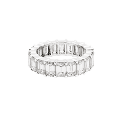 Bague Alliance en or blanc et diamants - Castafiore
