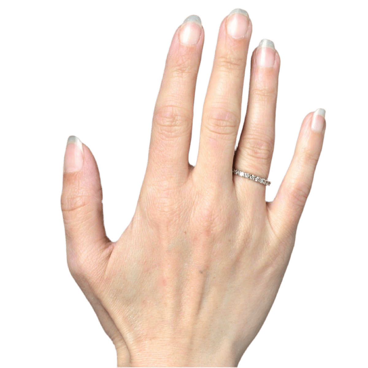 Bague Alliance en or blanc et diamants - Castafiore