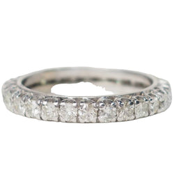 Bague Alliance en or blanc et diamants - Castafiore