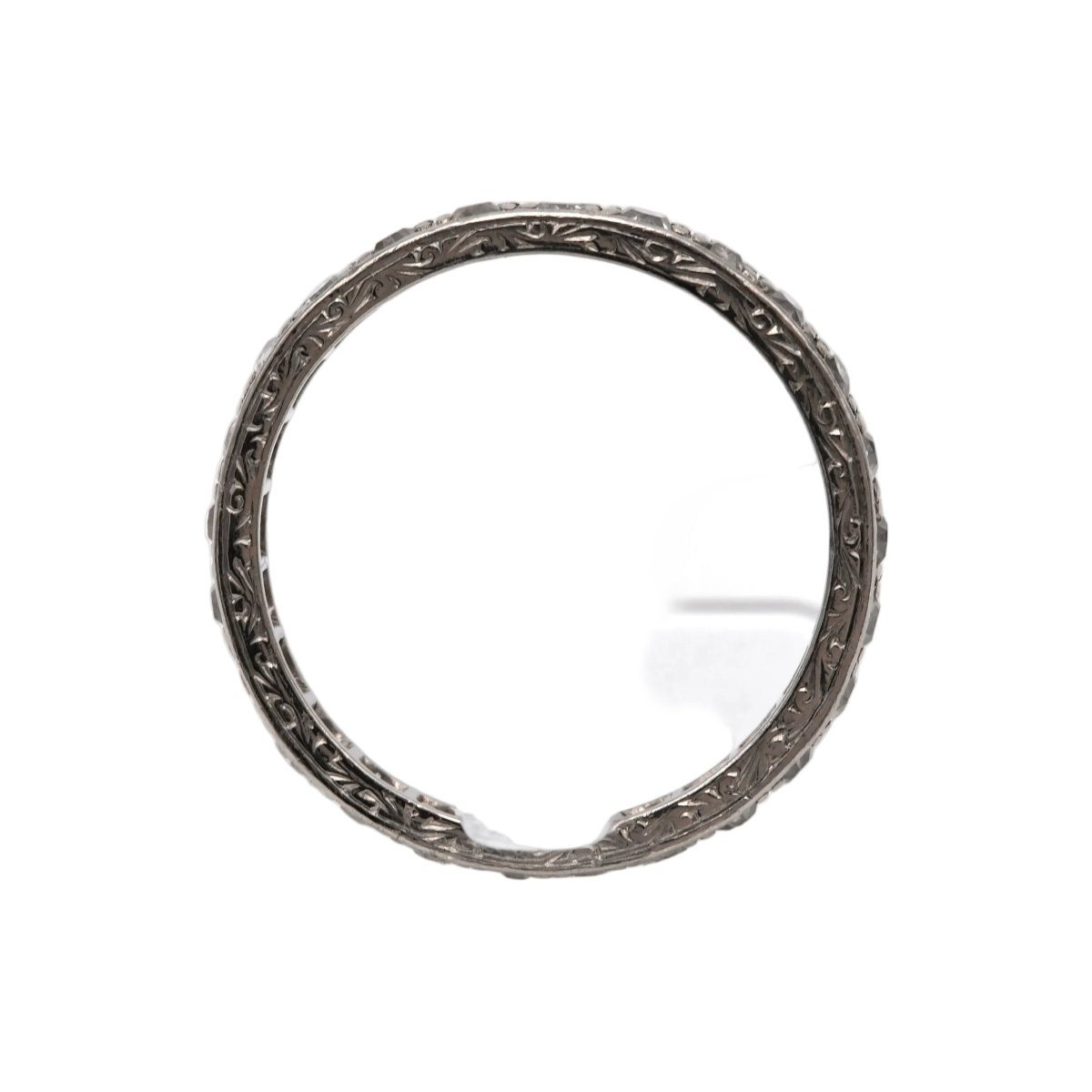 Bague Alliance en or blanc et diamants - Castafiore