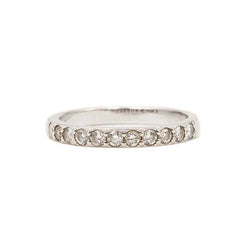 Bague Alliance en or blanc et diamants - Castafiore