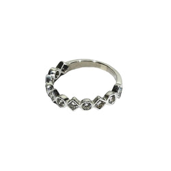 Bague Alliance en or blanc et diamants - Castafiore