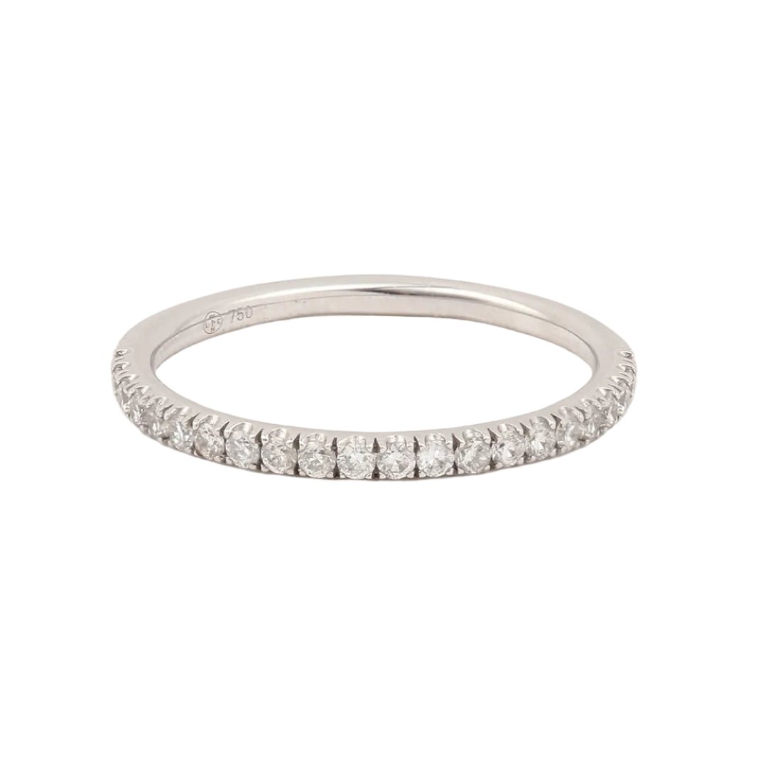 Bague Alliance en or blanc et diamants - Castafiore