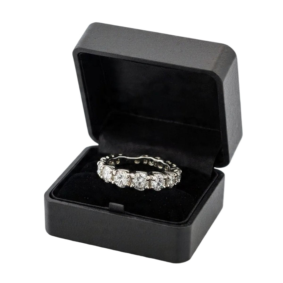 Bague Alliance en or blanc et diamants - Castafiore