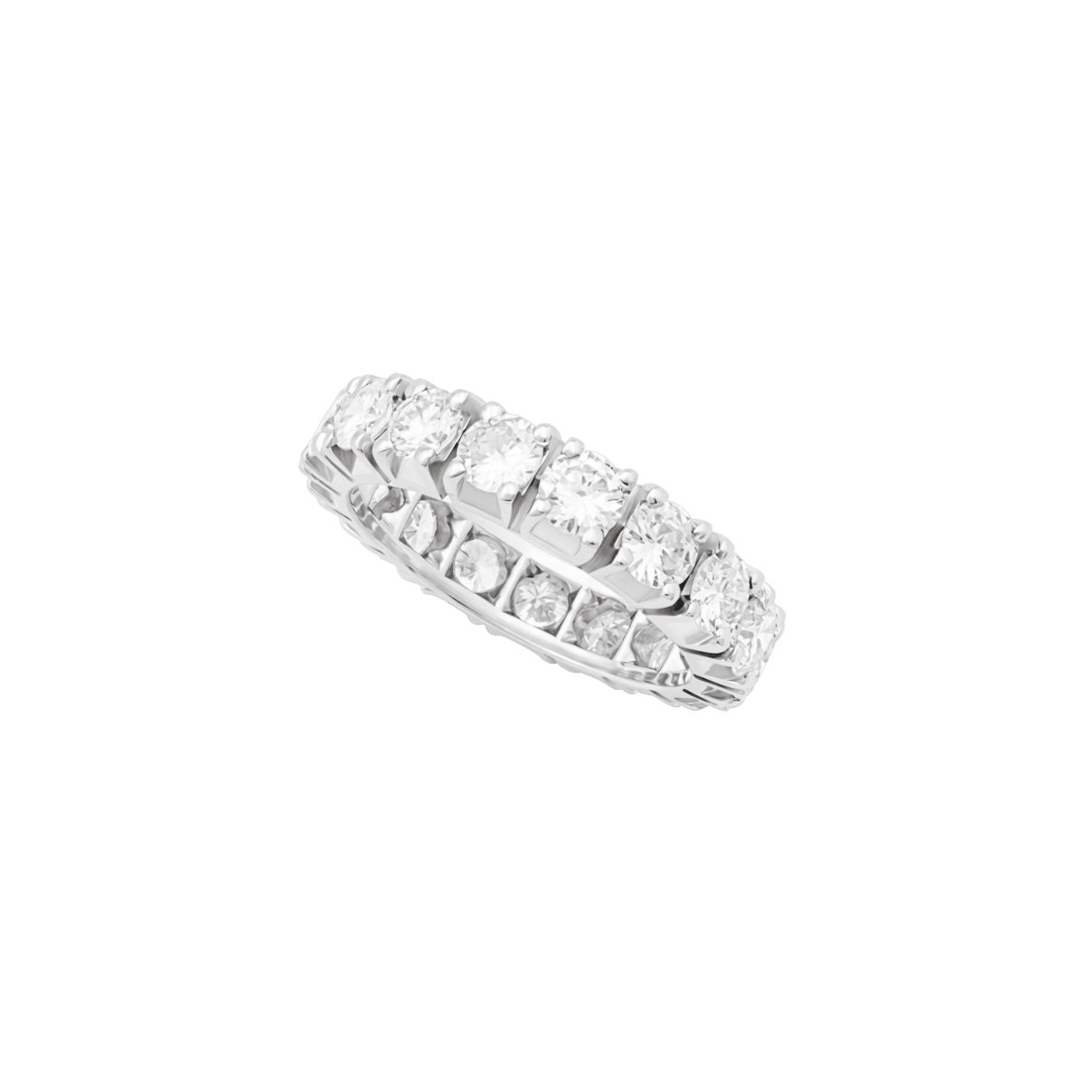 Bague Alliance en or blanc et diamants - Castafiore