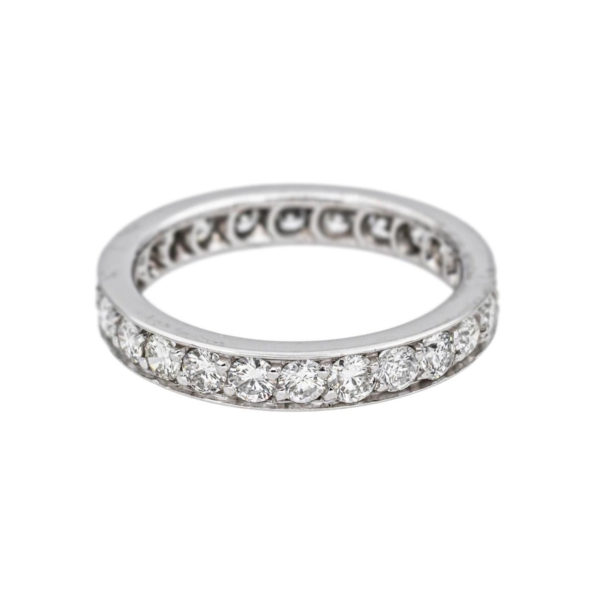 Bague Alliance en or blanc et diamants - Castafiore