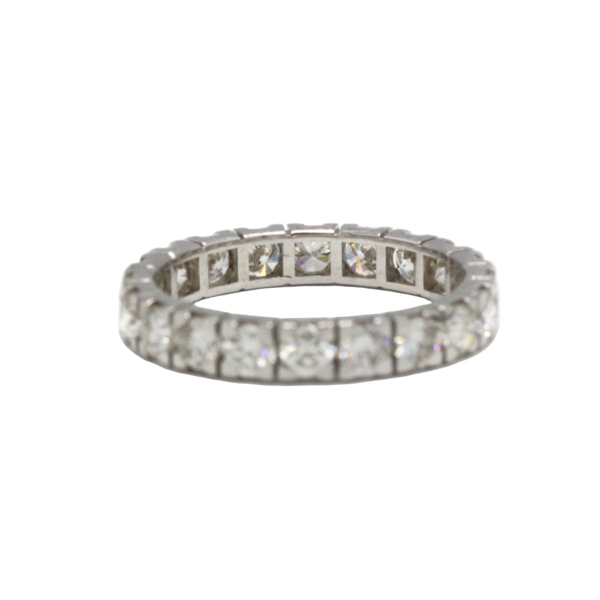 Bague Alliance en or blanc et diamants - Castafiore