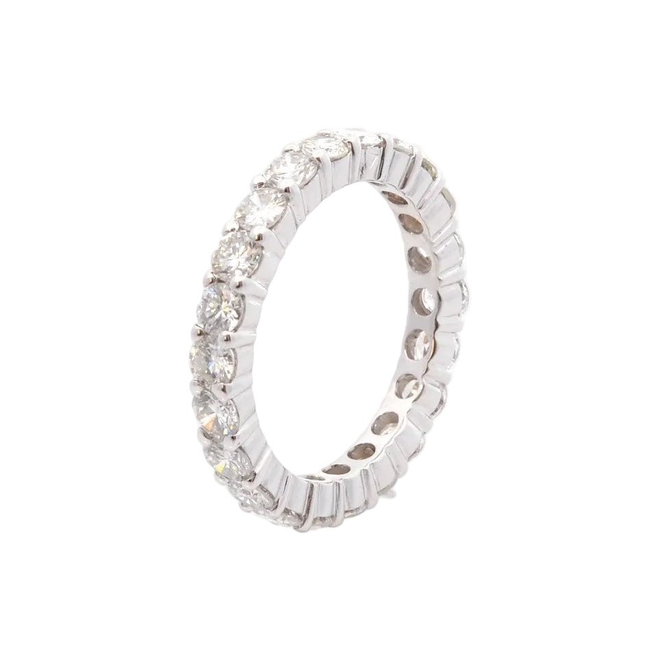 Bague Alliance en or blanc et diamants - Castafiore