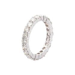 Bague Alliance en or blanc et diamants - Castafiore