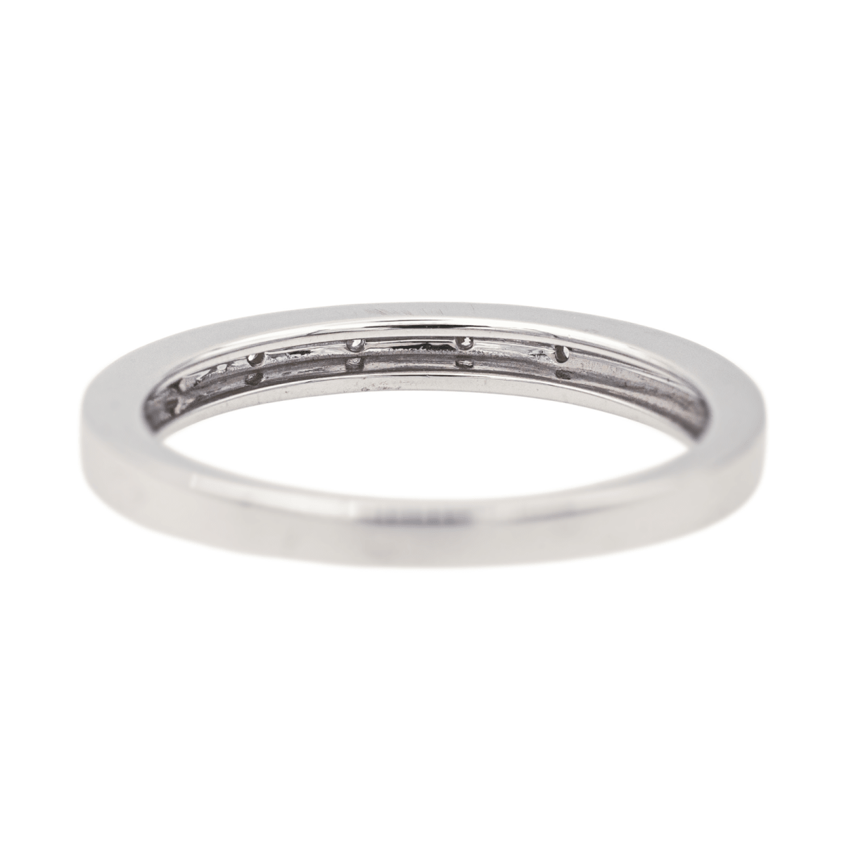 Bague Alliance en or blanc et diamants - Castafiore