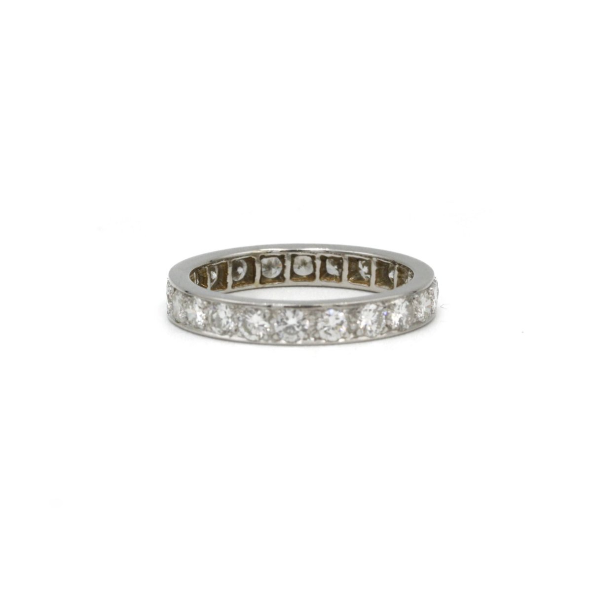 Bague Alliance en or blanc et diamants - Castafiore