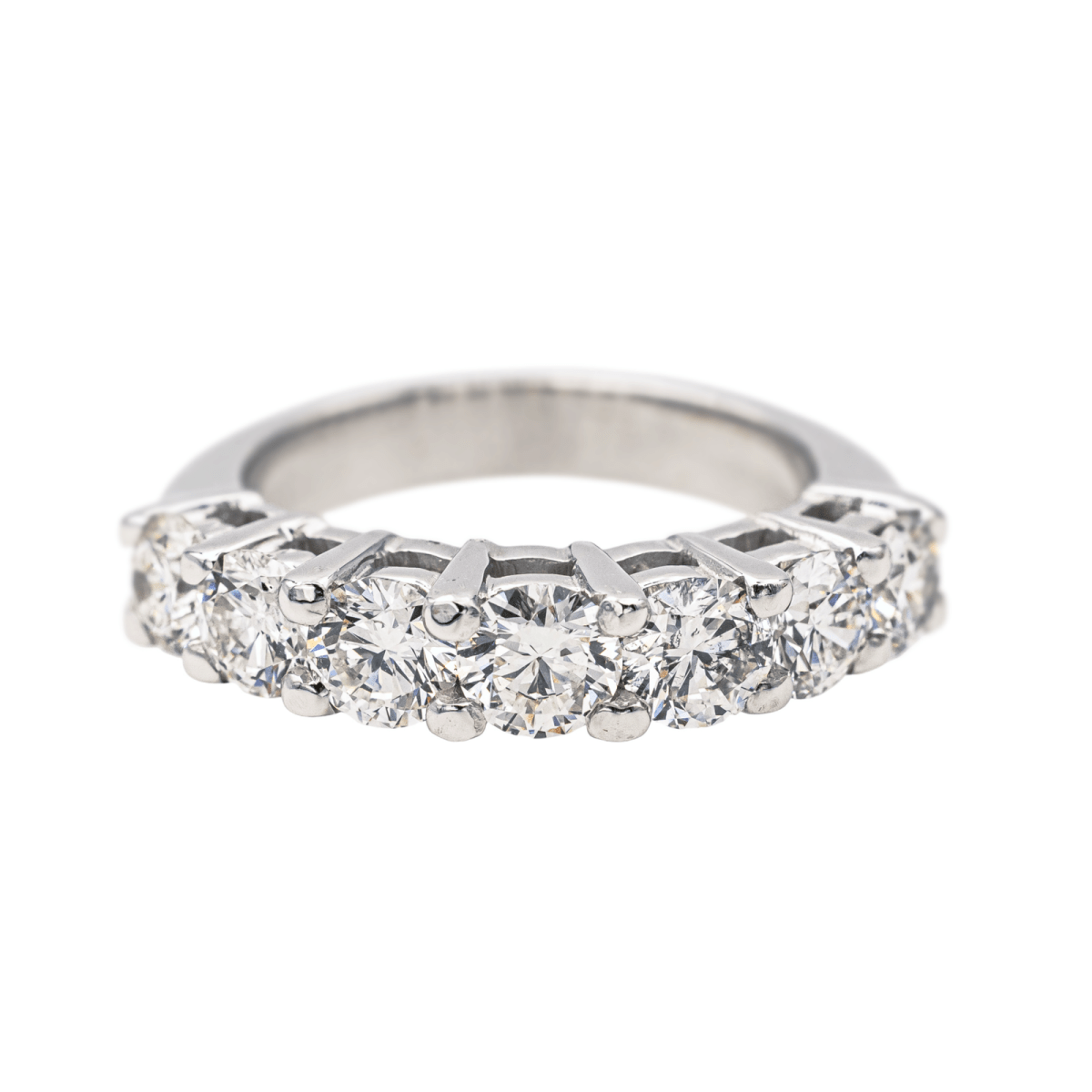 Bague Alliance en or blanc et diamants - Castafiore