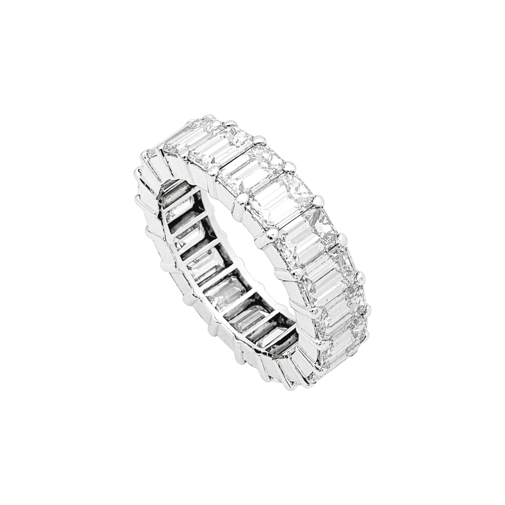 Bague Alliance en or blanc et diamants - Castafiore