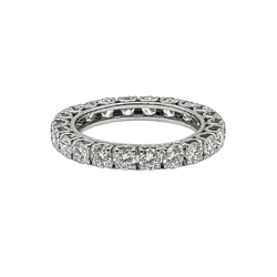 Bague Alliance en or blanc et diamants - Castafiore