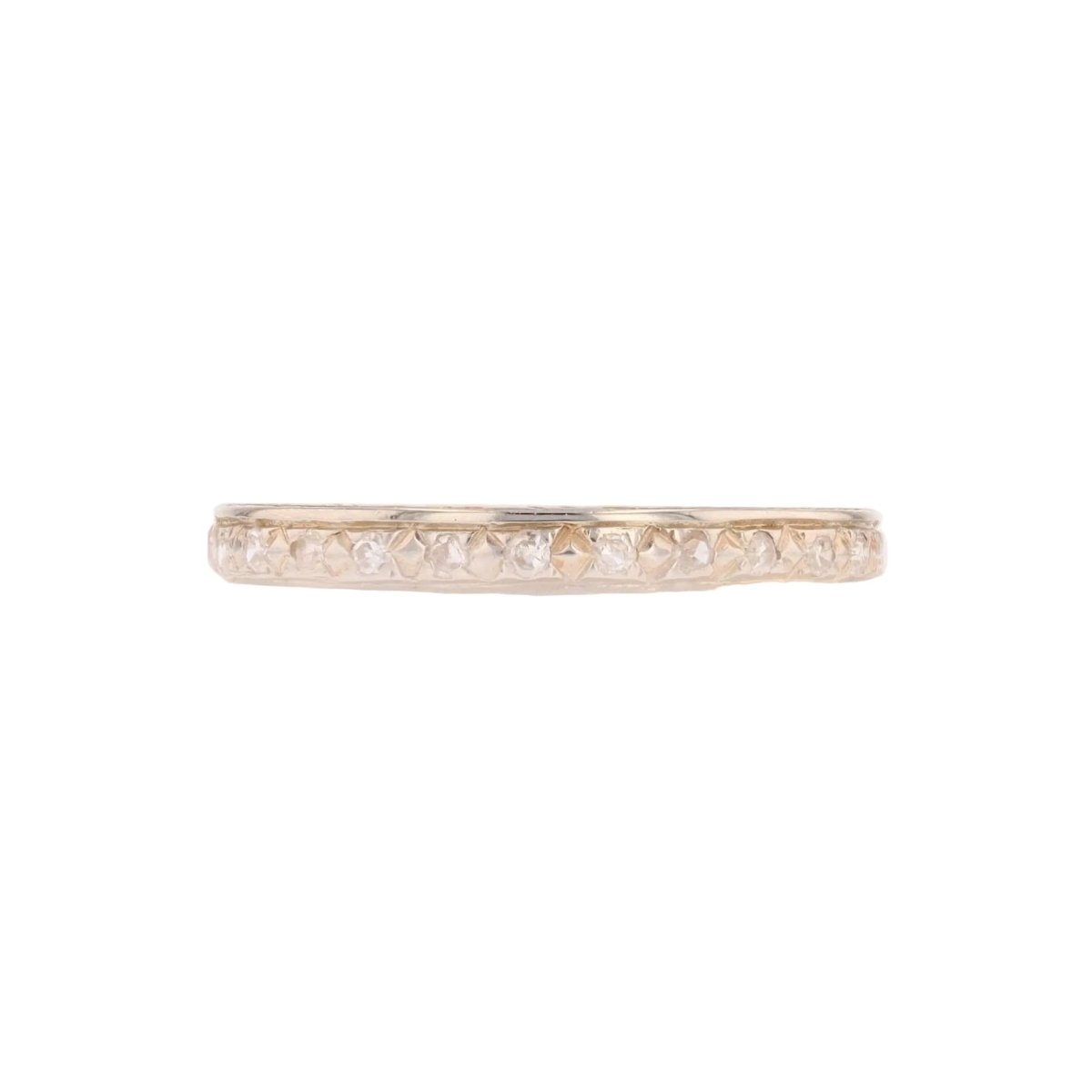 Bague Alliance en or blanc et diamants - Castafiore