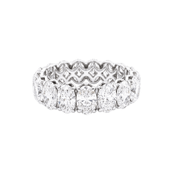 Bague Alliance en or blanc et diamants - Castafiore