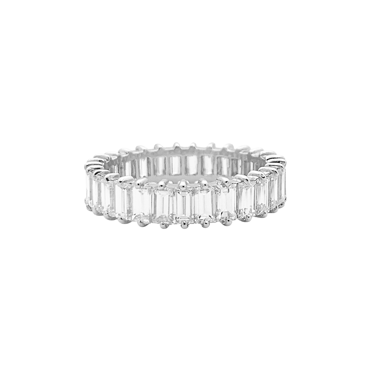 Bague Alliance en or blanc et diamants - Castafiore