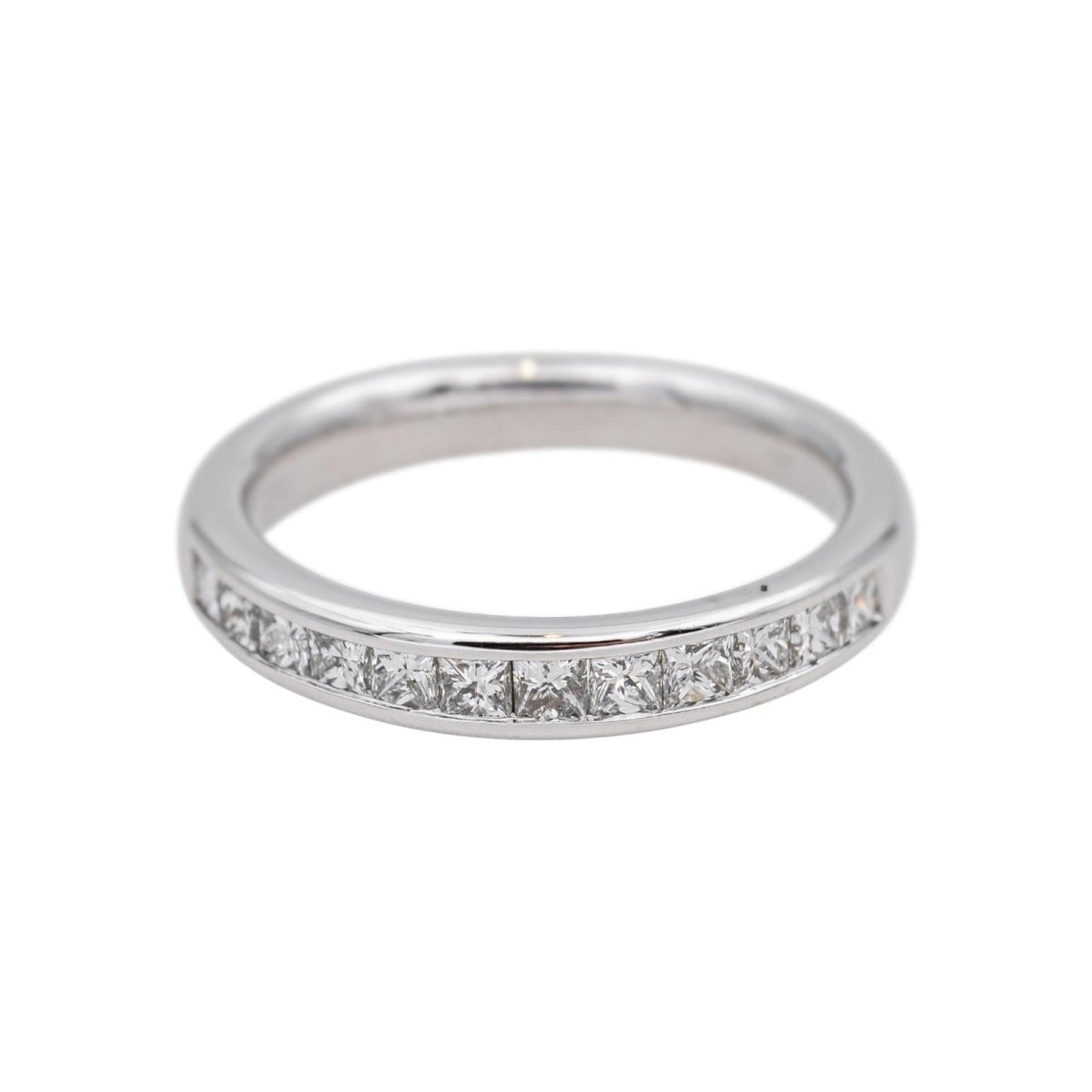 Bague Alliance en or blanc et diamants - Castafiore