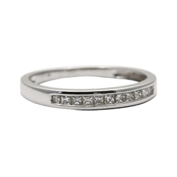 Bague Alliance en or blanc et diamants - Castafiore