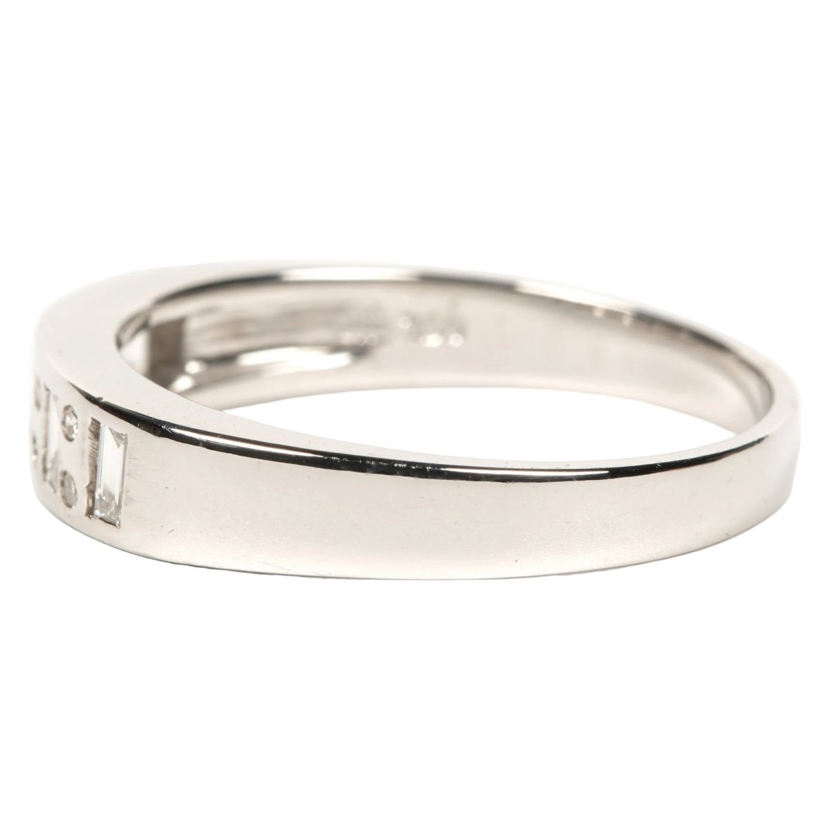 Bague Alliance en or blanc et diamants - Castafiore