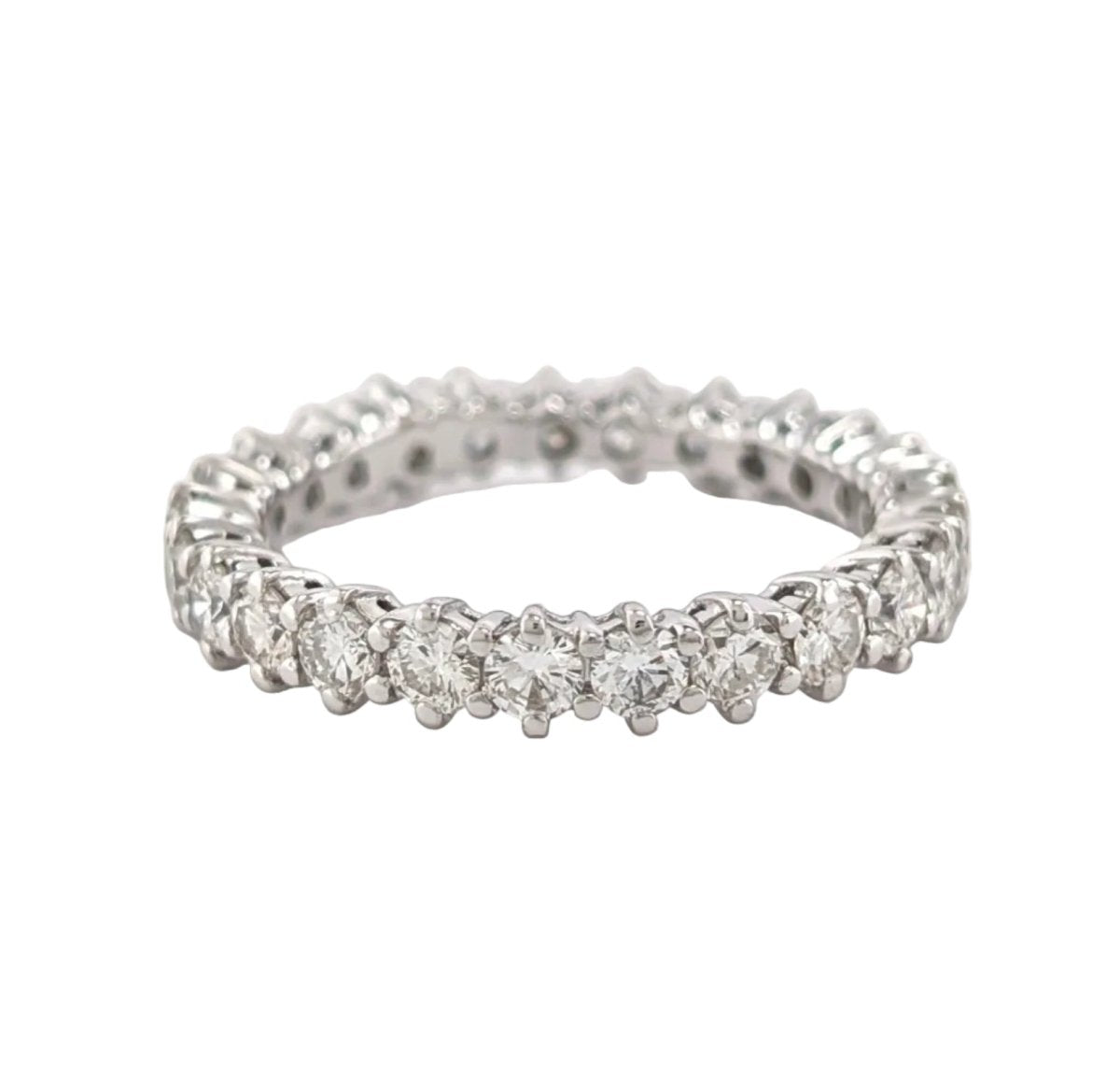 Bague Alliance en or blanc et diamants - Castafiore