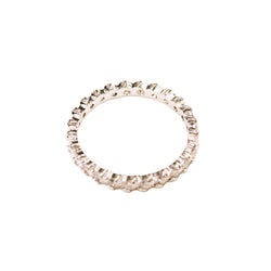 Bague Alliance en or blanc et diamants - Castafiore