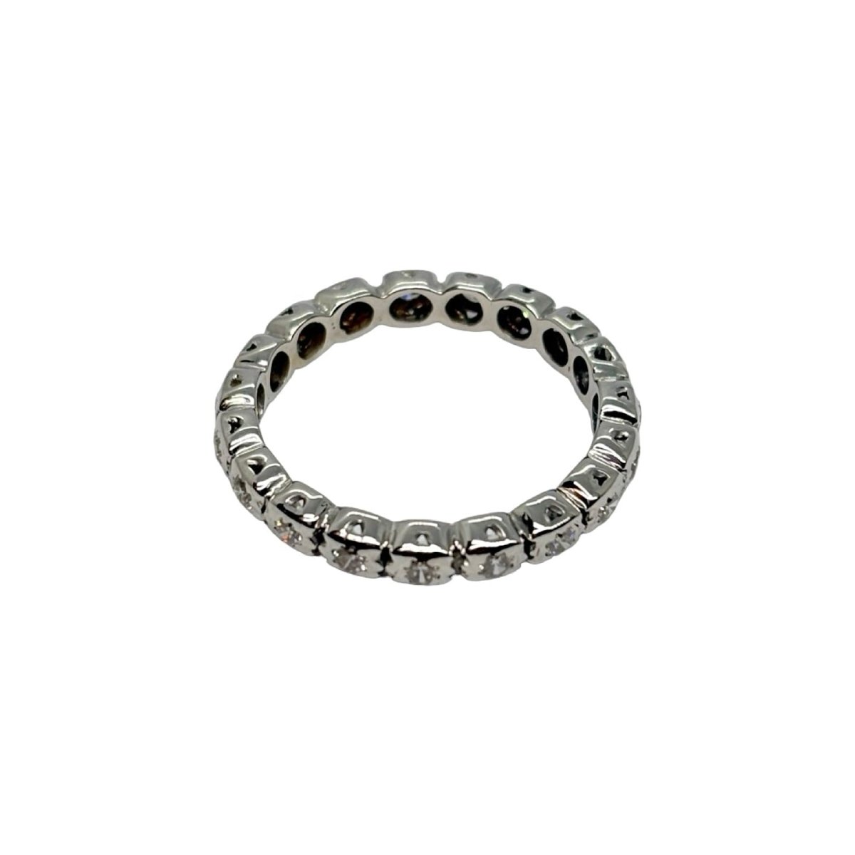 Bague Alliance en or blanc et diamants - Castafiore