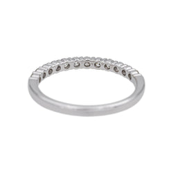 Bague Alliance en or blanc et diamants - Castafiore