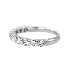 Bague Alliance en or blanc et diamants - Castafiore