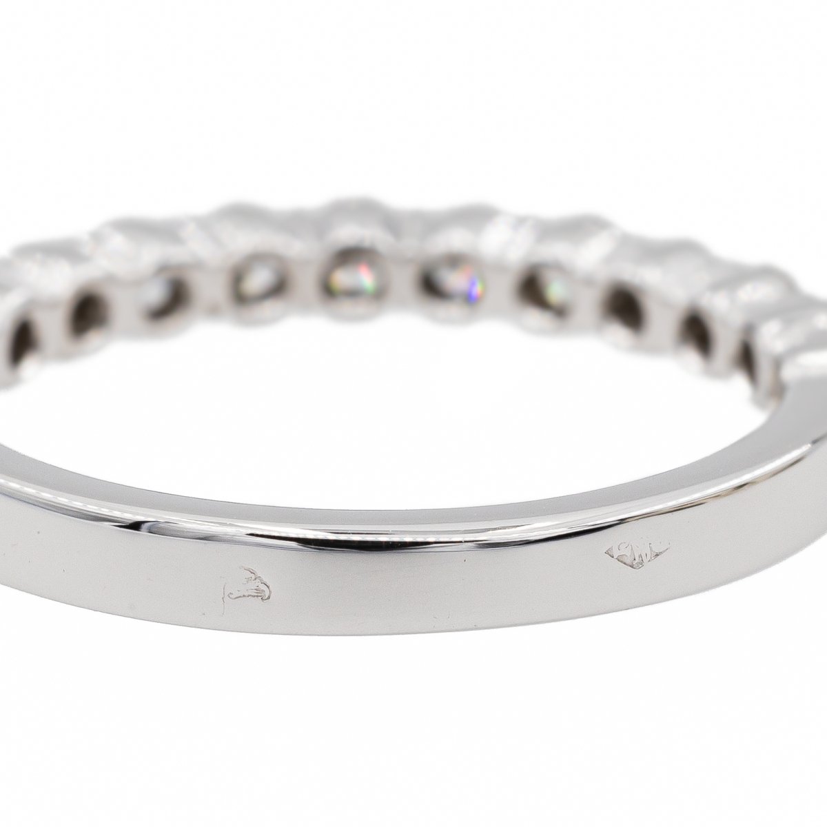 Bague Alliance en or blanc et diamants - Castafiore