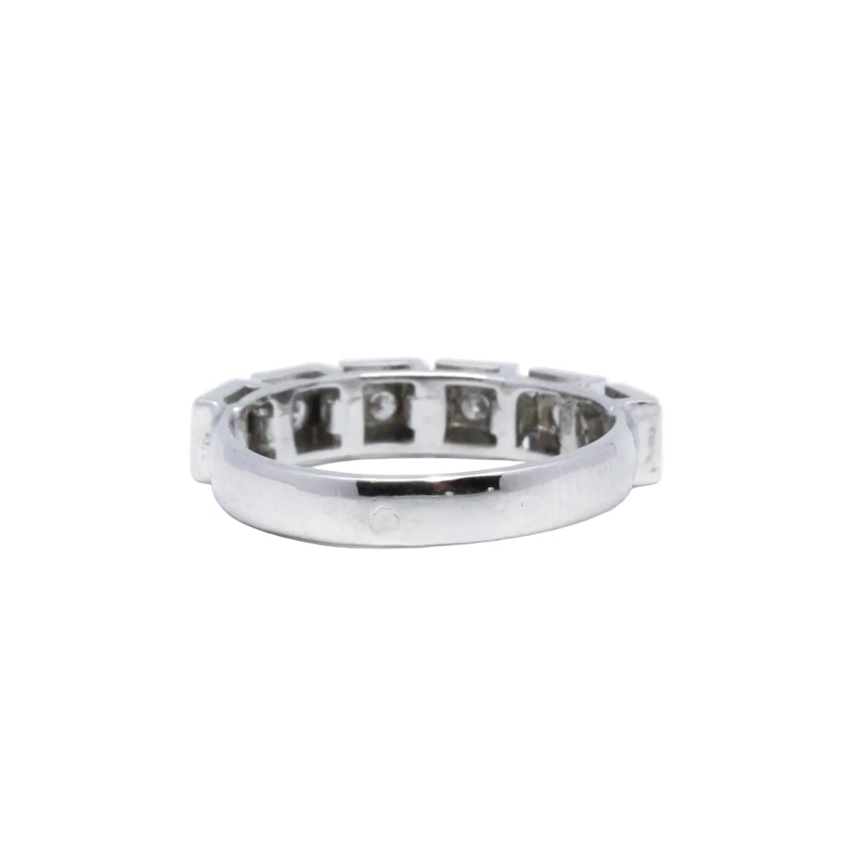 Bague Alliance en or blanc et diamants - Castafiore
