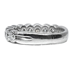 Bague Alliance en or blanc et diamants - Castafiore