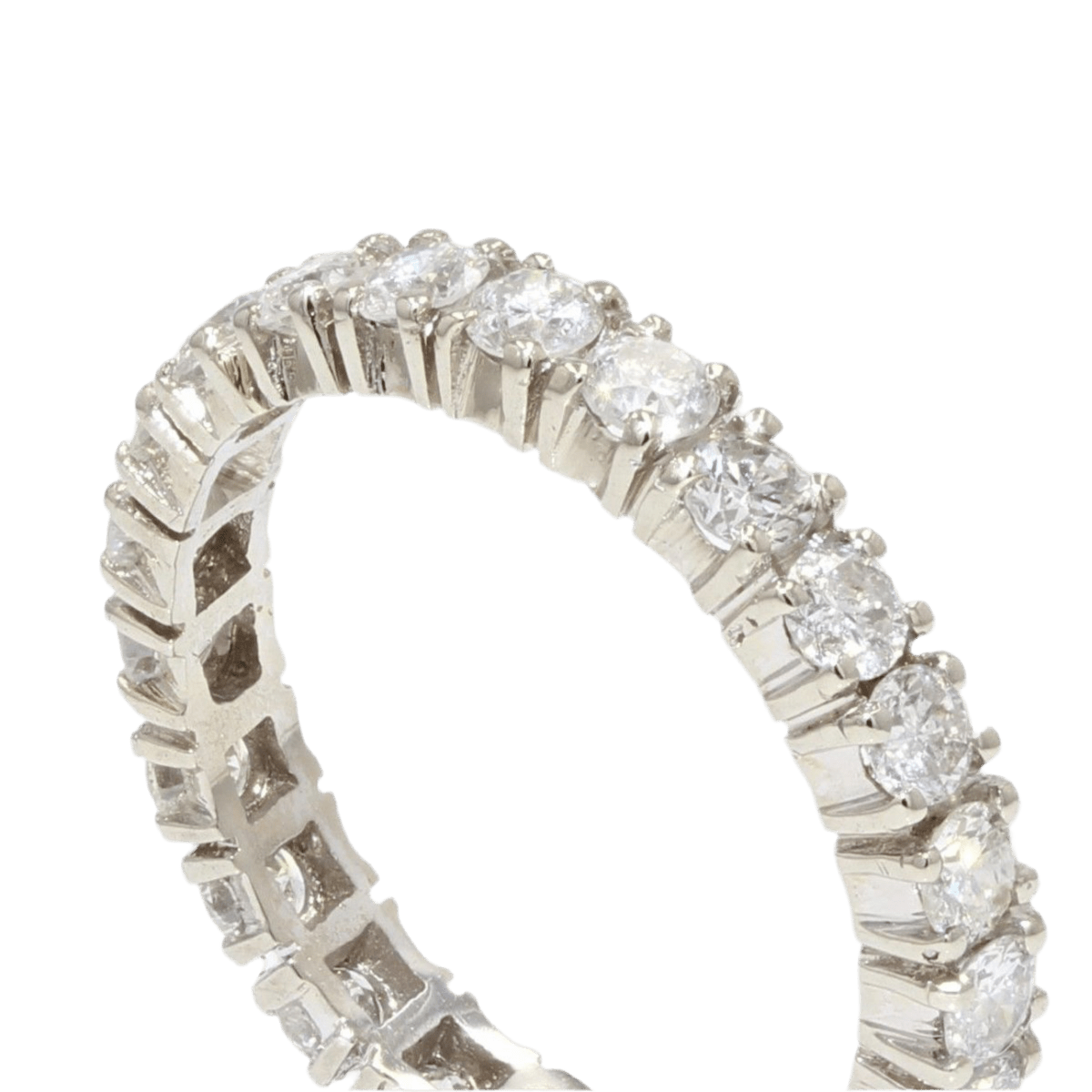 Bague Alliance en or blanc et diamants - Castafiore