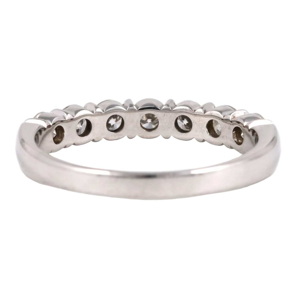 Bague Alliance en or blanc et diamants - Castafiore