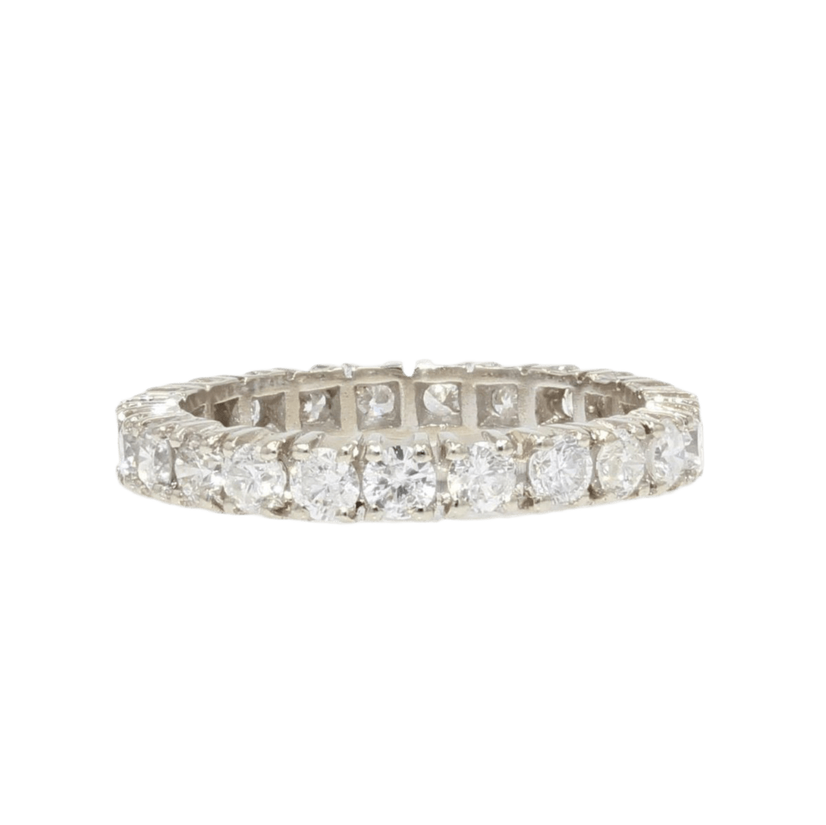 Bague Alliance en or blanc et diamants - Castafiore