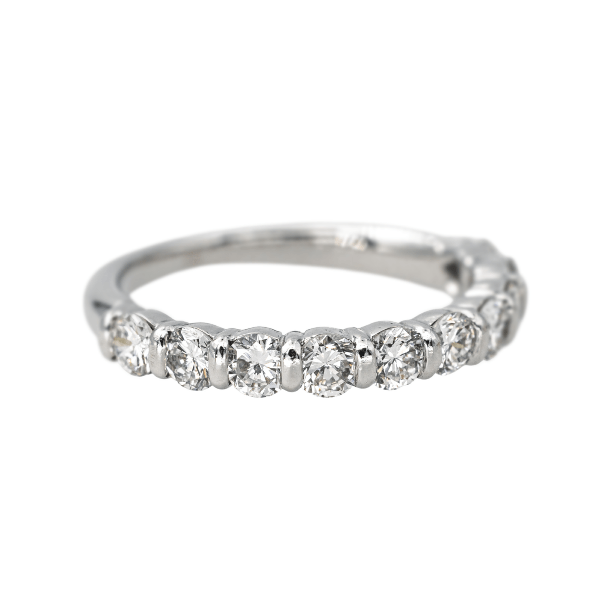 Bague Alliance en or blanc et diamants - Castafiore