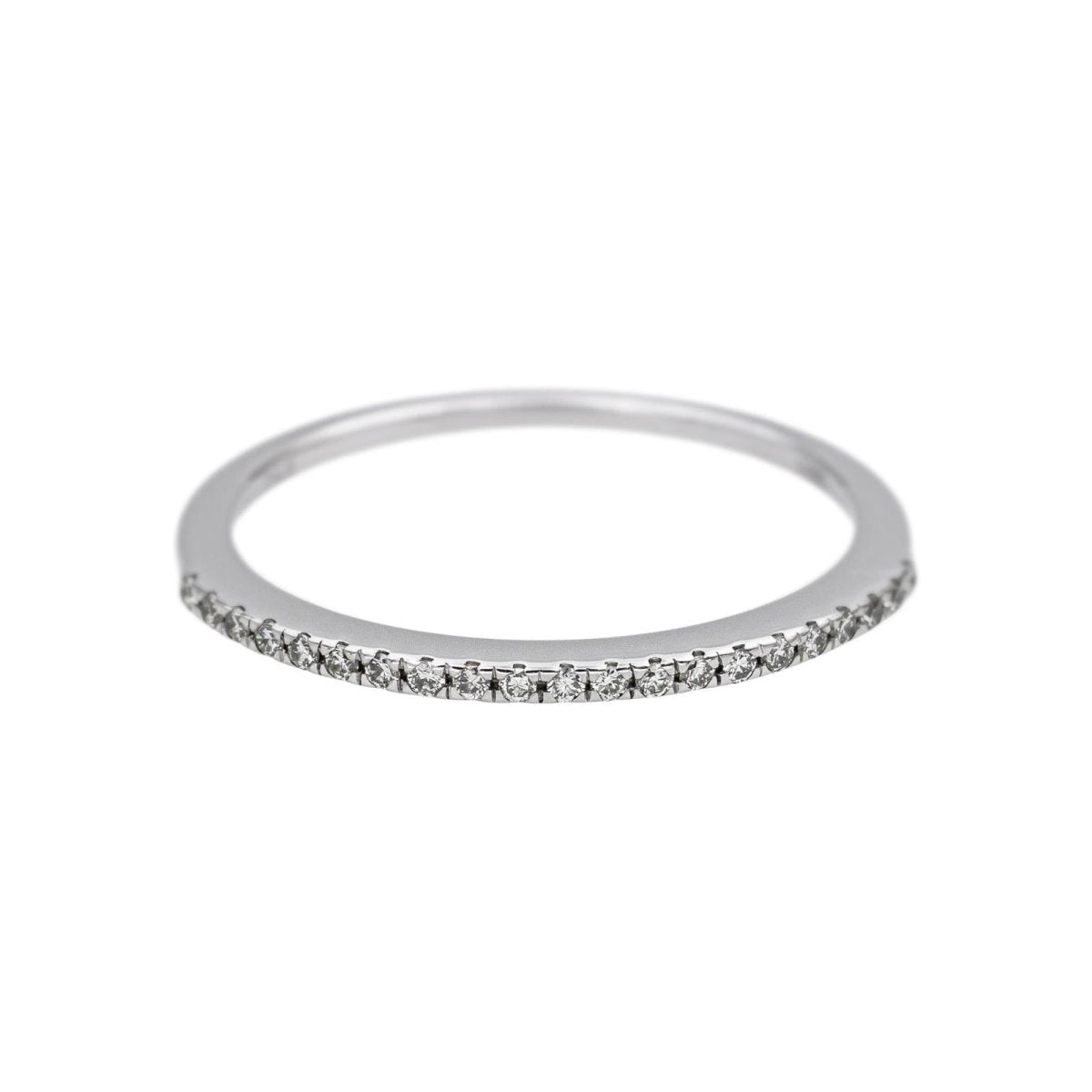 Bague Alliance en or blanc et diamants - Castafiore