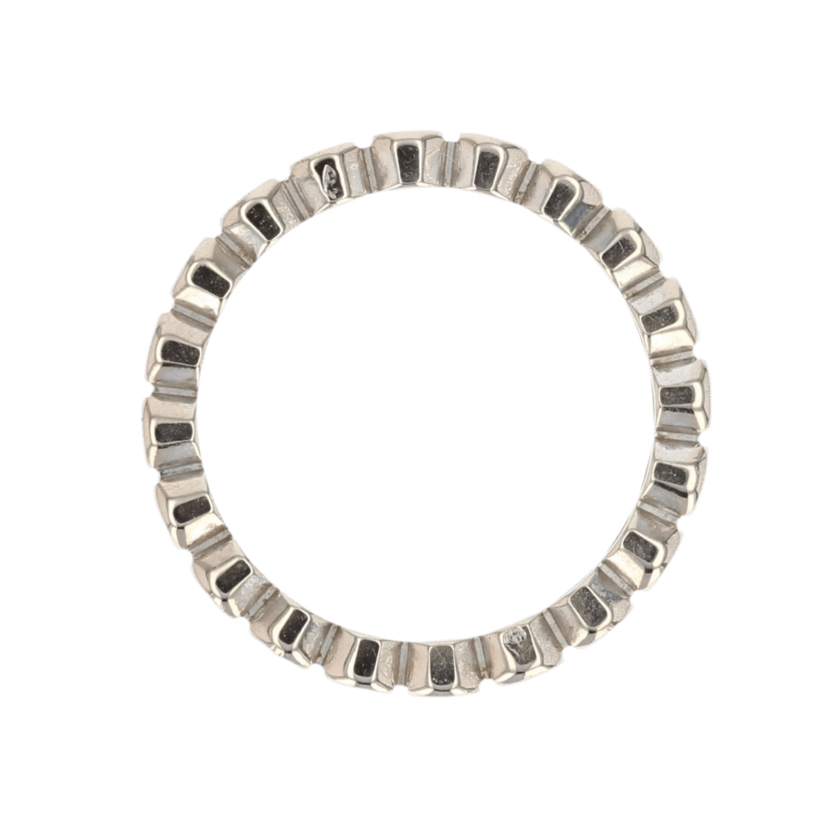 Bague Alliance en or blanc et diamants - Castafiore