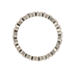 Bague Alliance en or blanc et diamants - Castafiore